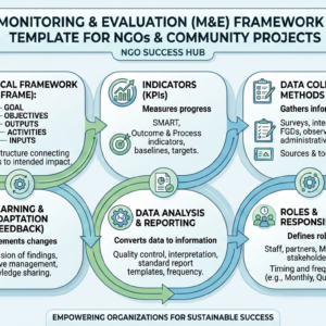 Monitoring & Evaluation (M&E) Framework Template for NGOs & Community Projects
