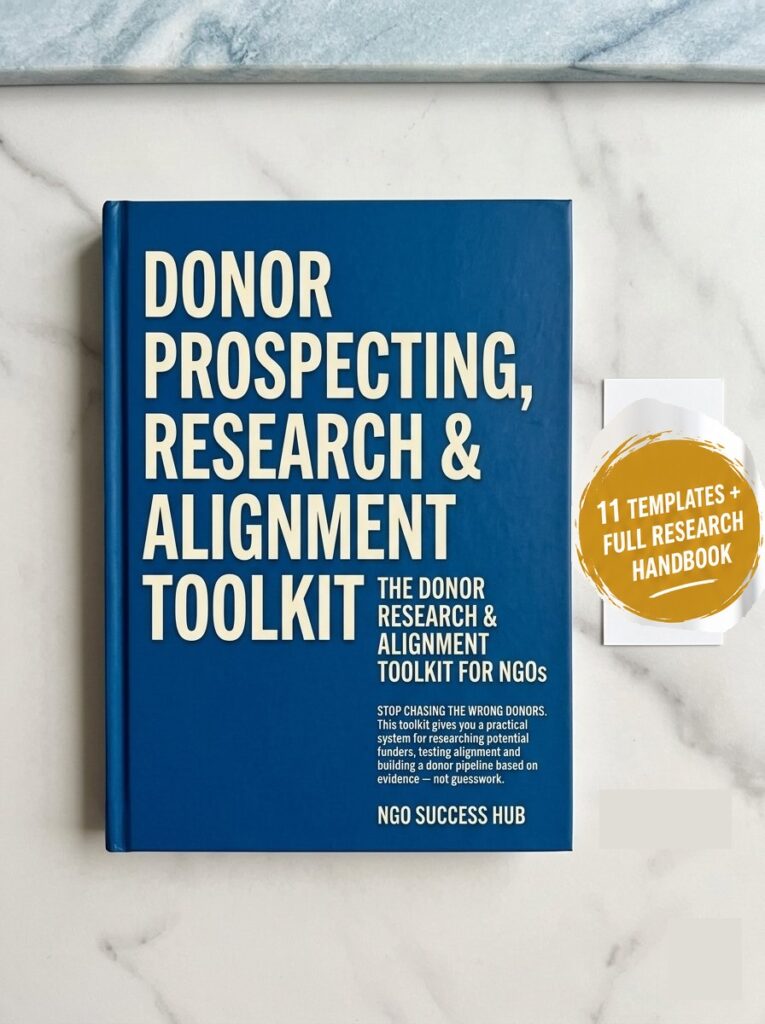 Donor Prospecting, Research & Alignment Toolkit (Complete Funder Vetting System)